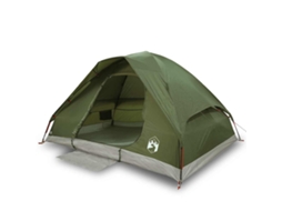 Tenda campismo cúpula p/ 2 pessoas VIDAXL impermeável verde azeitona