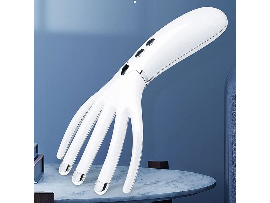 Massageador De Cabeça Recarregável Com Aquecimento Multifuncional Portátil Mini Pente Elétrico