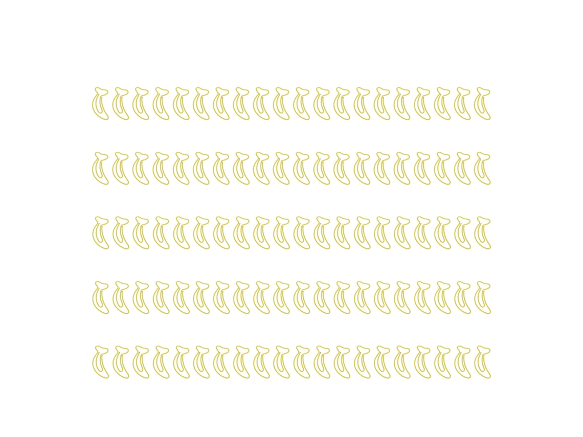 100 Unidades De Clipes De Papel Portáteis, Mini, Fofos, Em Formato De Banana, De Aço Inoxidável Eletrogalvanizado, Para Uso Em Escritórios. Aquaforge