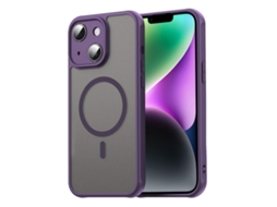 Capa Fan Dun Para Iphone 14 Plus - Tpu Híbrido Pc Fosco - Magsafe