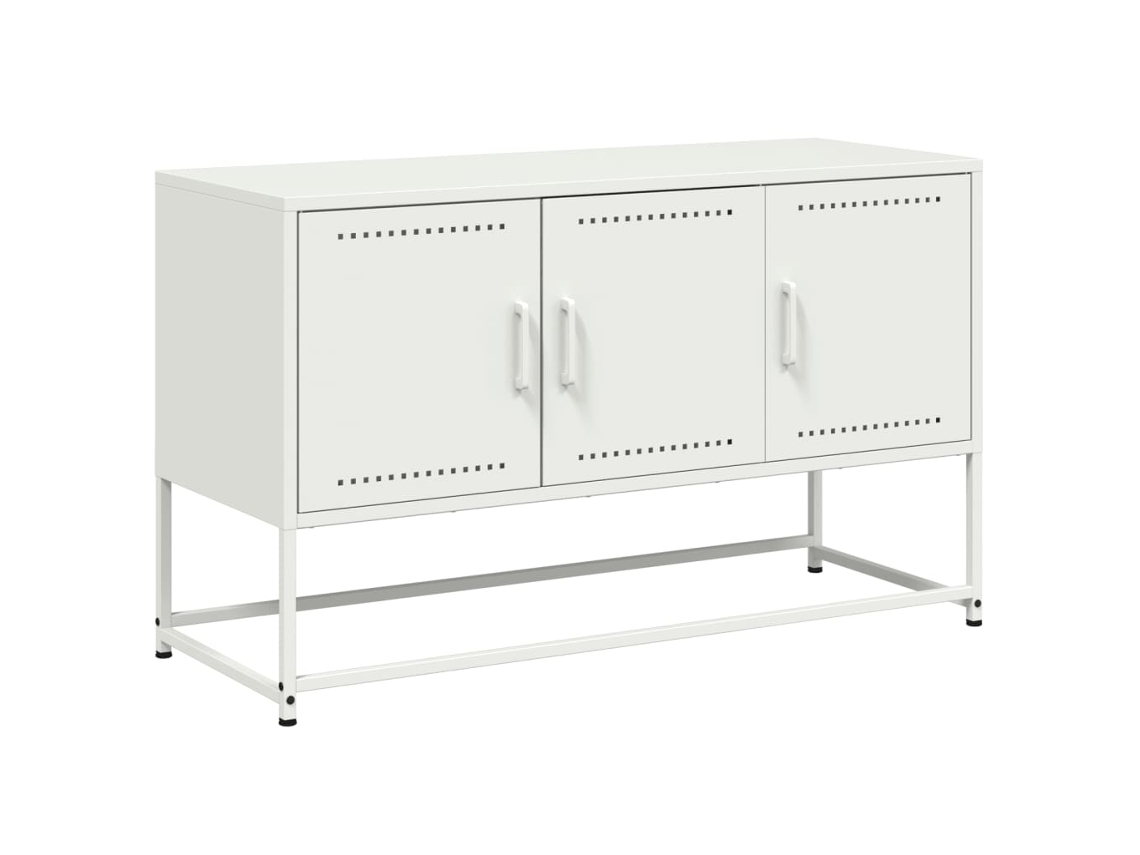 Tv Móvel 100,5x39x60,5 Cm Aço Branco MAISON EXCLUSIVE