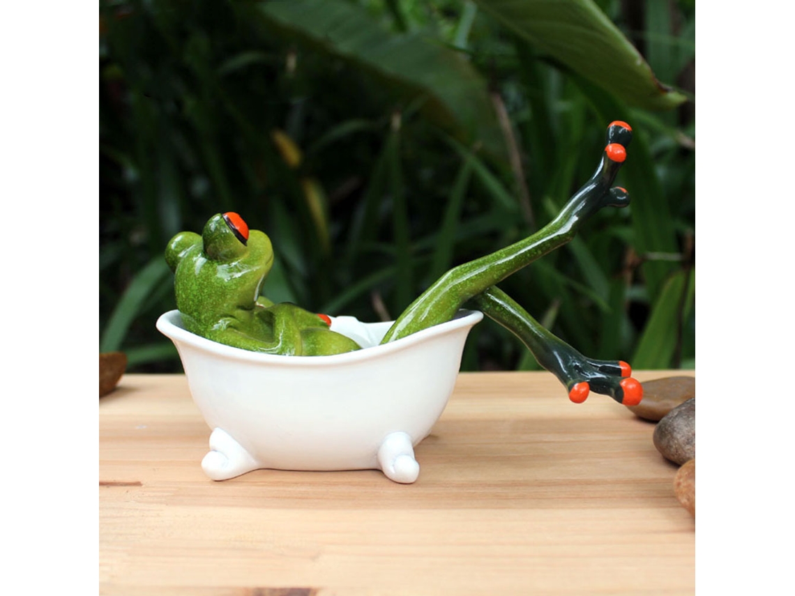 Bathtub Frog (home Decor, Desktop Ornament) Eoocoo