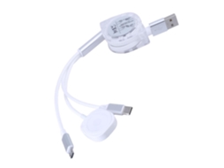 Cabo Retrátil Usb Para Tipo-c Com 100 Cm De Comprimento, Telescópico,