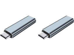 2 Adaptadores De Ecrã Virtual Usb Tipo-c Ddc Edid Plugue Dummy Emulador
