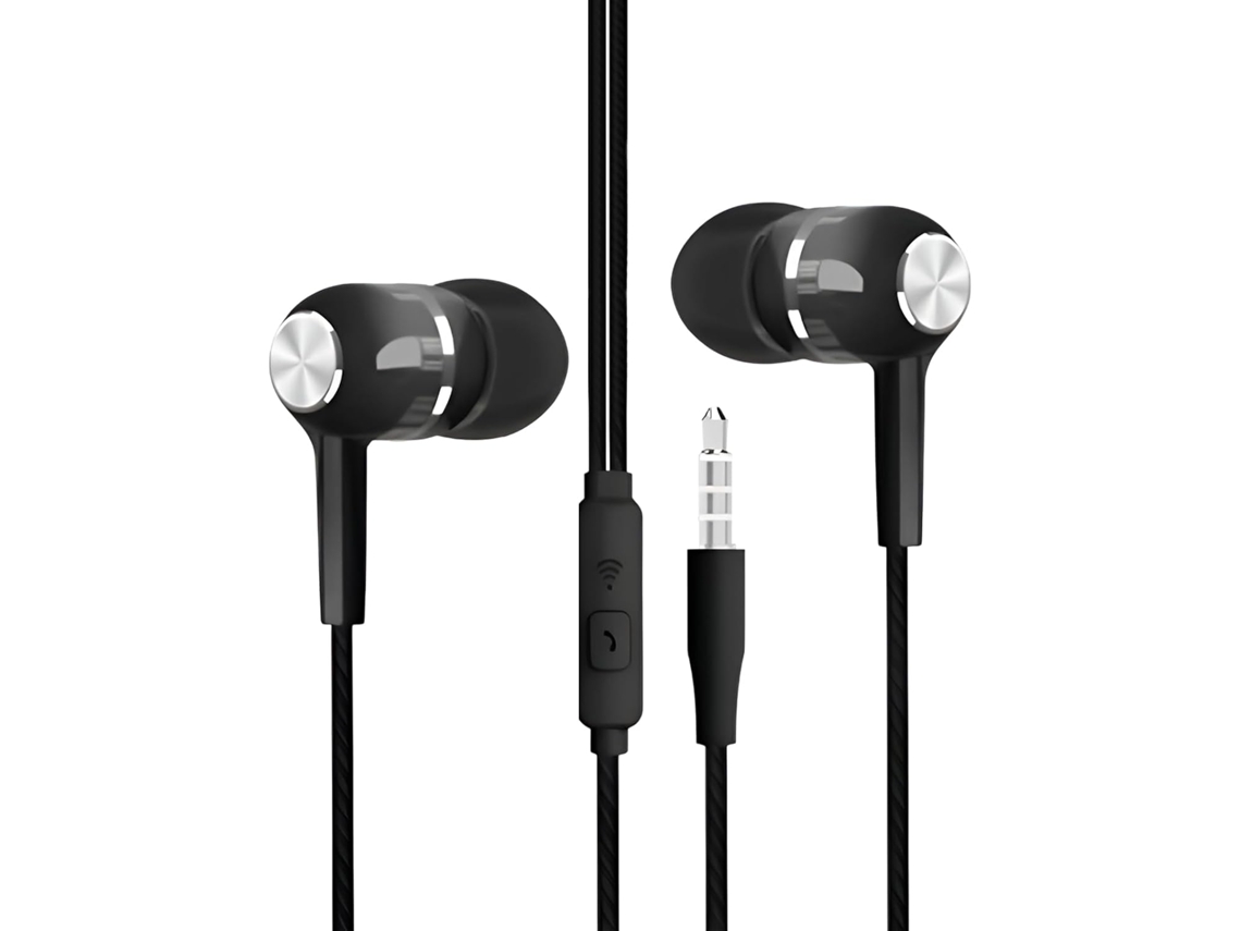 Fones De Ouvido Intra Auriculares Com Fio E Microfone Integrado