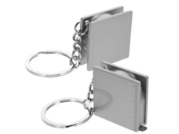 Fita Métrica Compacta De 1 Metro Tehaux Com Chaveiro, 2 Peças De Fita Métrica Metal Para Medir O Corpo E Objetos