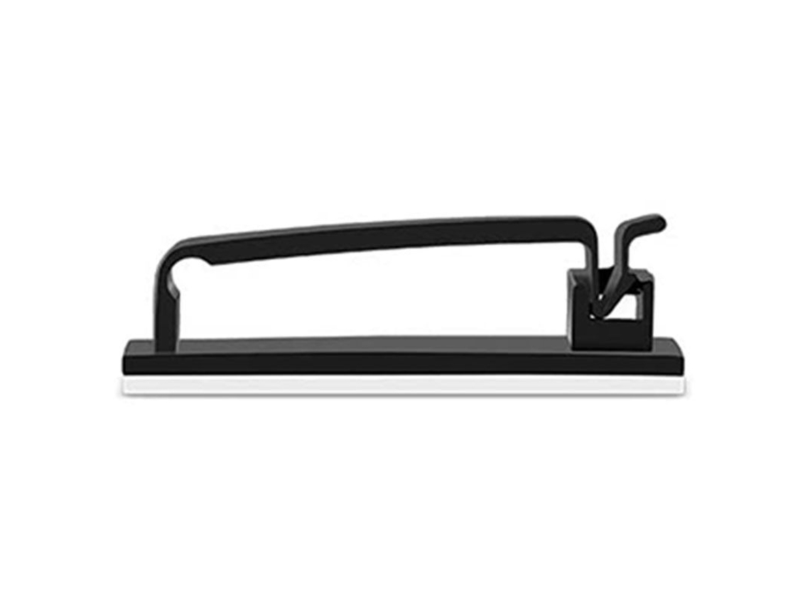 200 presilhas autoadesivas para cabos pretas para PC, TV, áudio AQUAFORGE