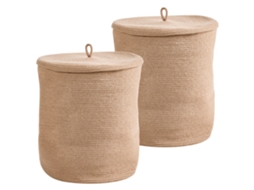 Accesorio Decorativo Beliani Silopi De Algodón Beige 33x33x32