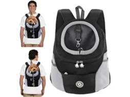 Transportadora Para Gatos, Mochila Respirável Para Animais De Estimação (preta-m) Cuich