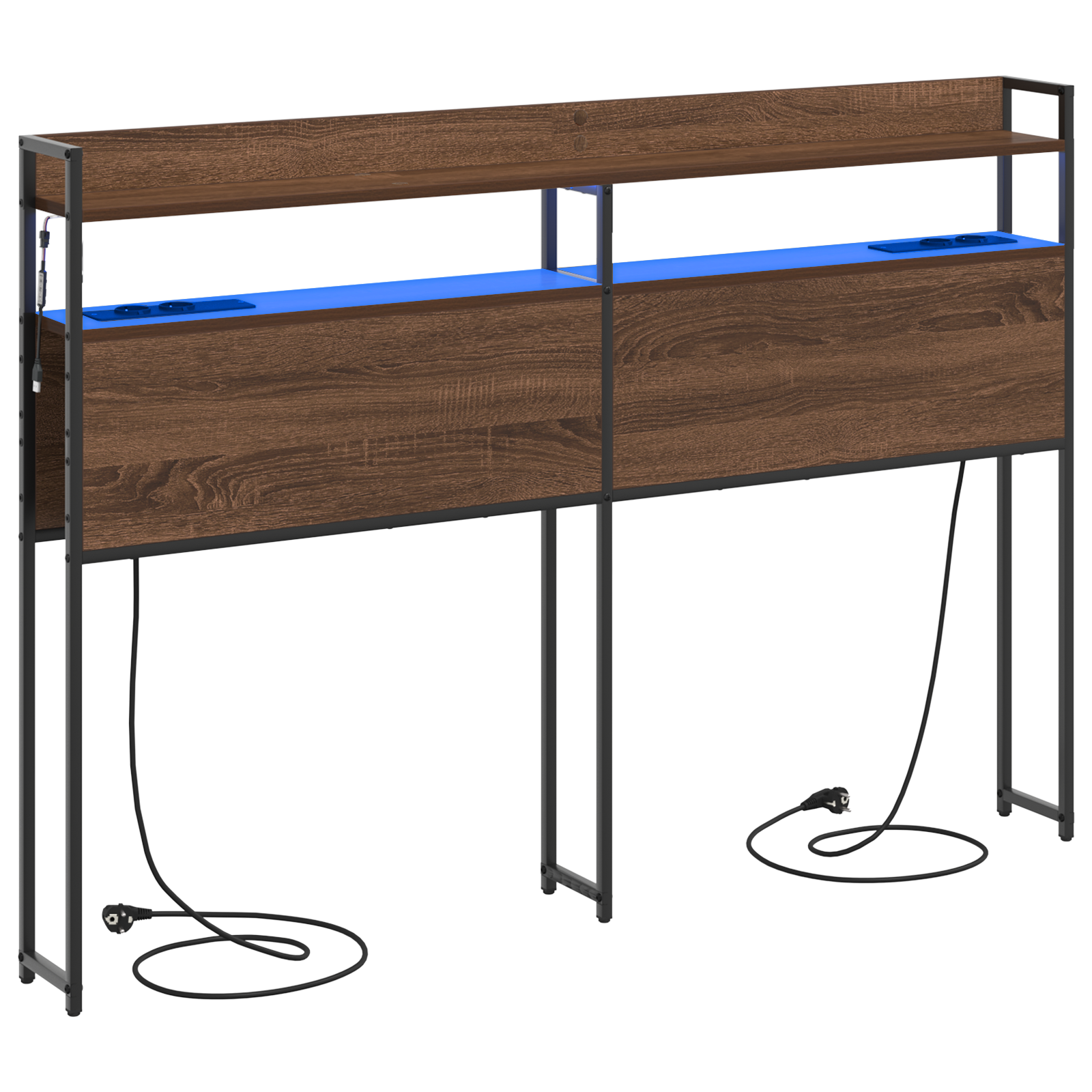 Conjunto 1 Cabeceira Vidaxl Castanho Derivados De Madeira (98 Cm)