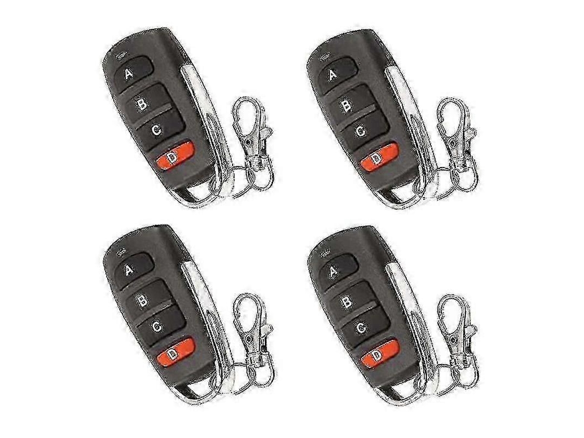 Conjunto De 4 Controles Remotos Universais Duplicadores Para Portas De Garagem, Controles Remotos Para Portões, Chaveiros De Substituição Para Po