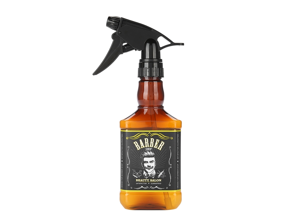 Botijão De Sprayer De Água Para Cabeleireiro Vintage 300ml Reabastecível Em Pet Marrom Ferramenta De Cabelo