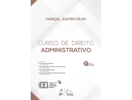 Livro Curso De Direito Administrativo - 16 Edição 2025 De Marçal Justen Filho (português Do Brasil)