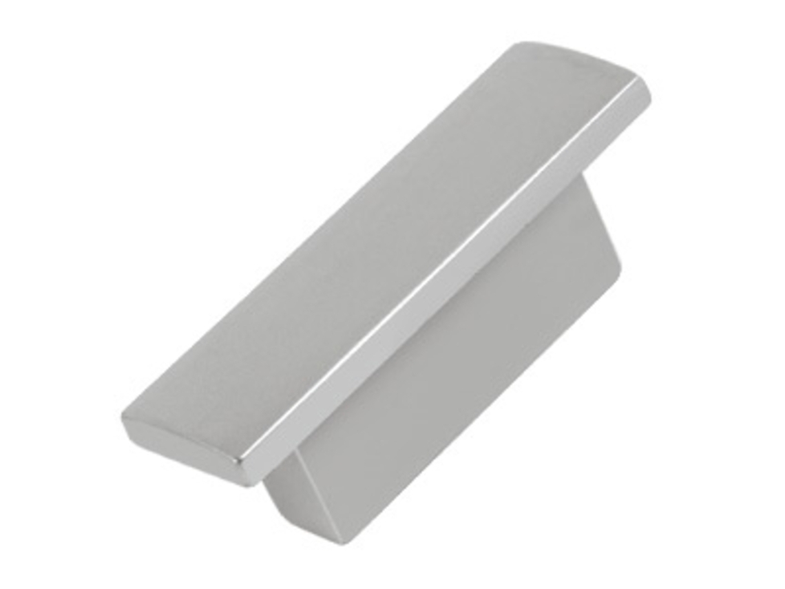 Puxador para Móveis em Abs Distância Entre Eje de 32 Mm Pintura Cromada Fosca Pacote com 36 Peças HARDWAREXCHANGE