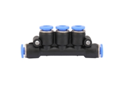 Conector Pneumático De 5 Vias Push In 4mm