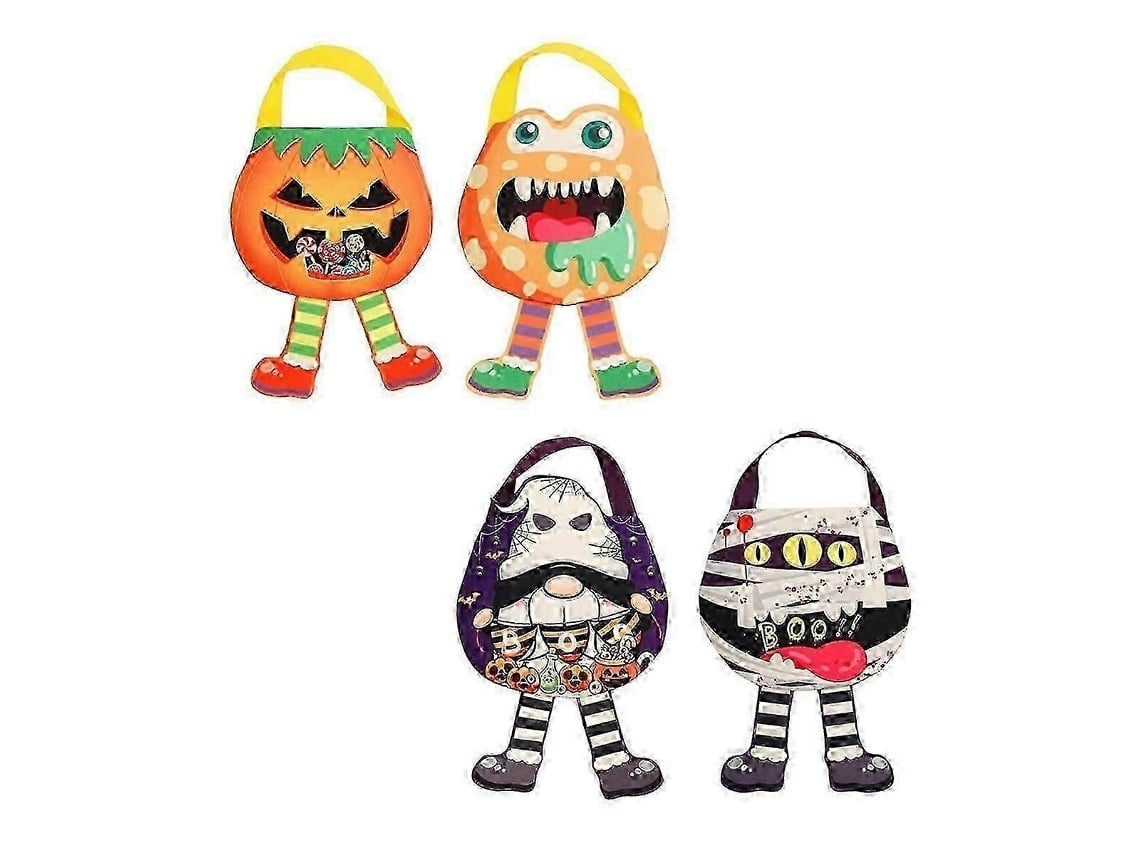Sacos De Doces De Halloween, Feltro Reutilizáveis, Para Doces E Presentes