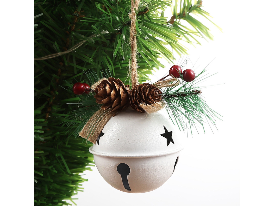 Laxiscreed Guirlanda De Natal Com Sino De Ferro Em Três Cores Para Decoração Natalícia Charmosa
