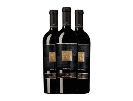 Vinho TORREVENTO Since 1913 Primitivo Puglia (0.75 L - 3 Unidades)