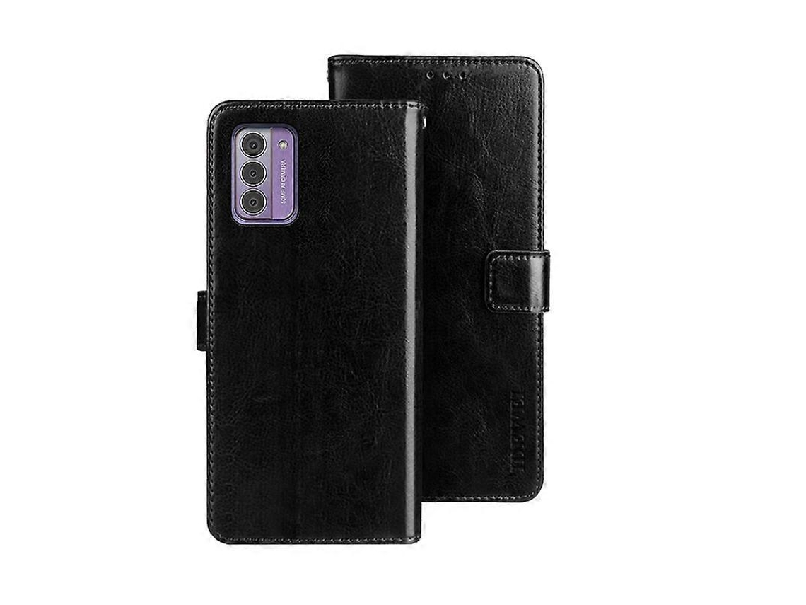 Capa De Celular De Couro Com Textura Crazy Horse Da Idewei Com Suporte