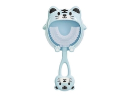 Escova de Dentes Infantil em Formato U, Silicone para Crianças, Limpeza Completa 360 ​​graus , Cuidados Bucais Bebê GOKOCO