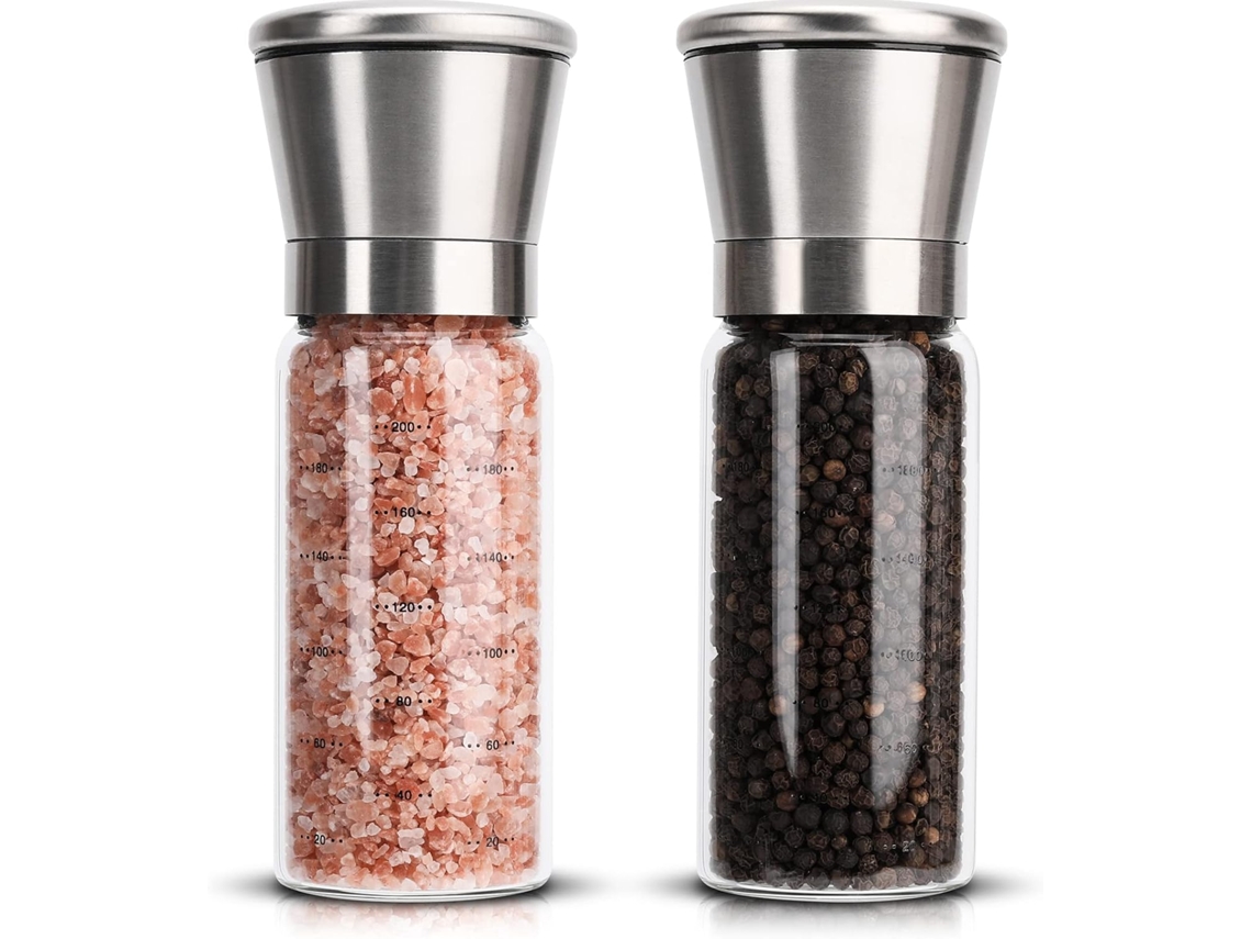Conjunto de Moedores Sal e Pimenta em Aço Inoxidável. AQUAFORGE