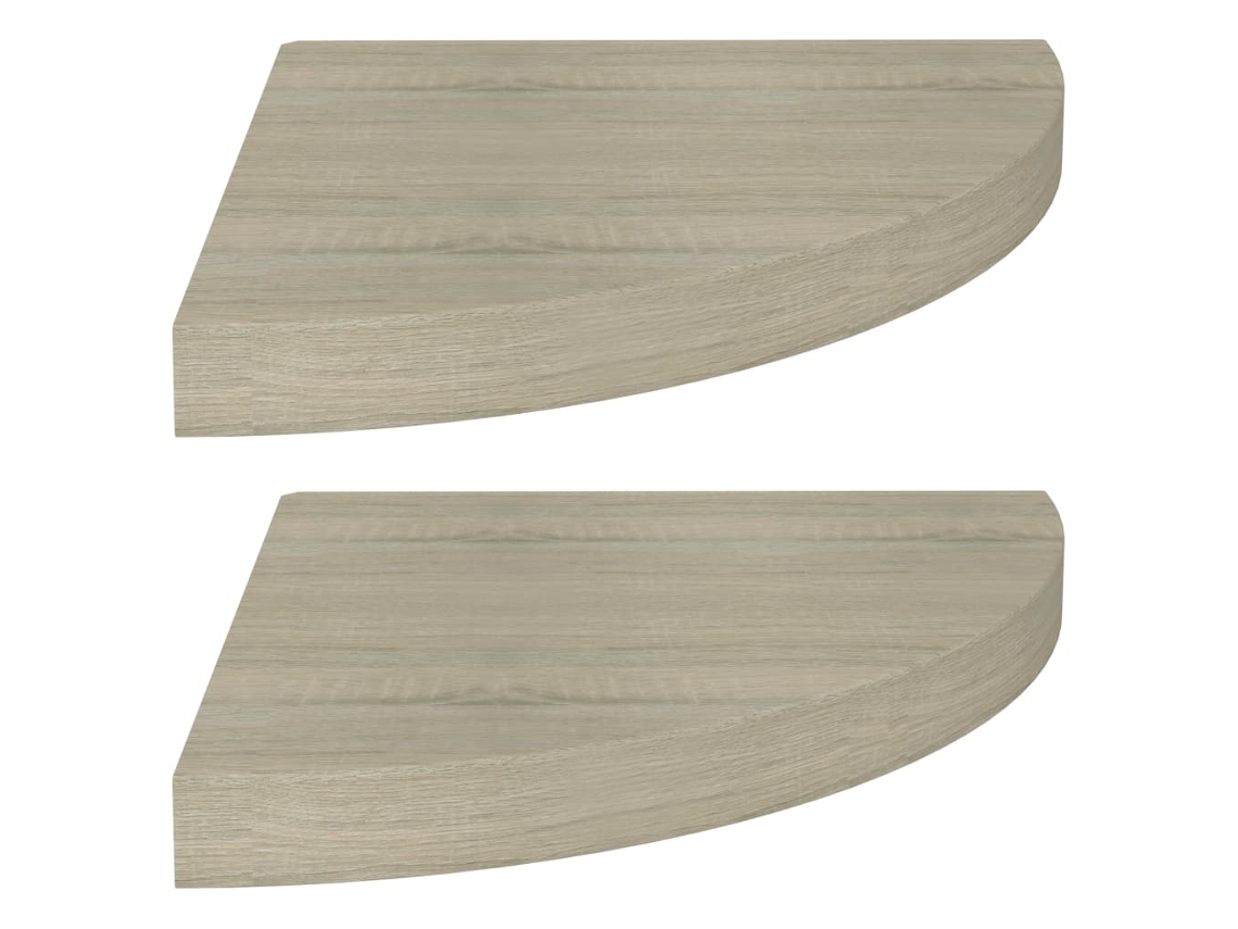 Corner Shelf, Corner Shelves Vidaxl Marrom Mdf (35 X 35 X 3.8 Cm)