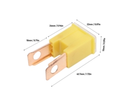 Laxiscreed Terminal Fuse Masculino De Inserção Direta 60a 32v | Alta Segurança E Confiabilidade