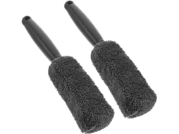 Escova De Limpeza Para Pneus E Rodas Em 2 Peças Com Cabo Longo De Microfibra.