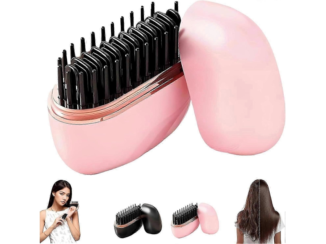 Mini Prancha De Cabelo, Mini Prancha De Cabelo 2 Em 1 Sem Fio Com 3 Configurações De Temperatura, Aquecimento Rápido Em 30s, Carregamento Tipo-c,
