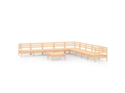 Garden Lounge Set, Garden Lounge Sets Vidaxl Marrom Madeira De Pinho (n/a)