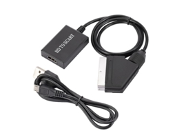 Conversor Hdmi Para Scart 1080p Hd Áudio Vídeo Adaptador Para Hdtv Dvd Sky Box Stb Aquaforge