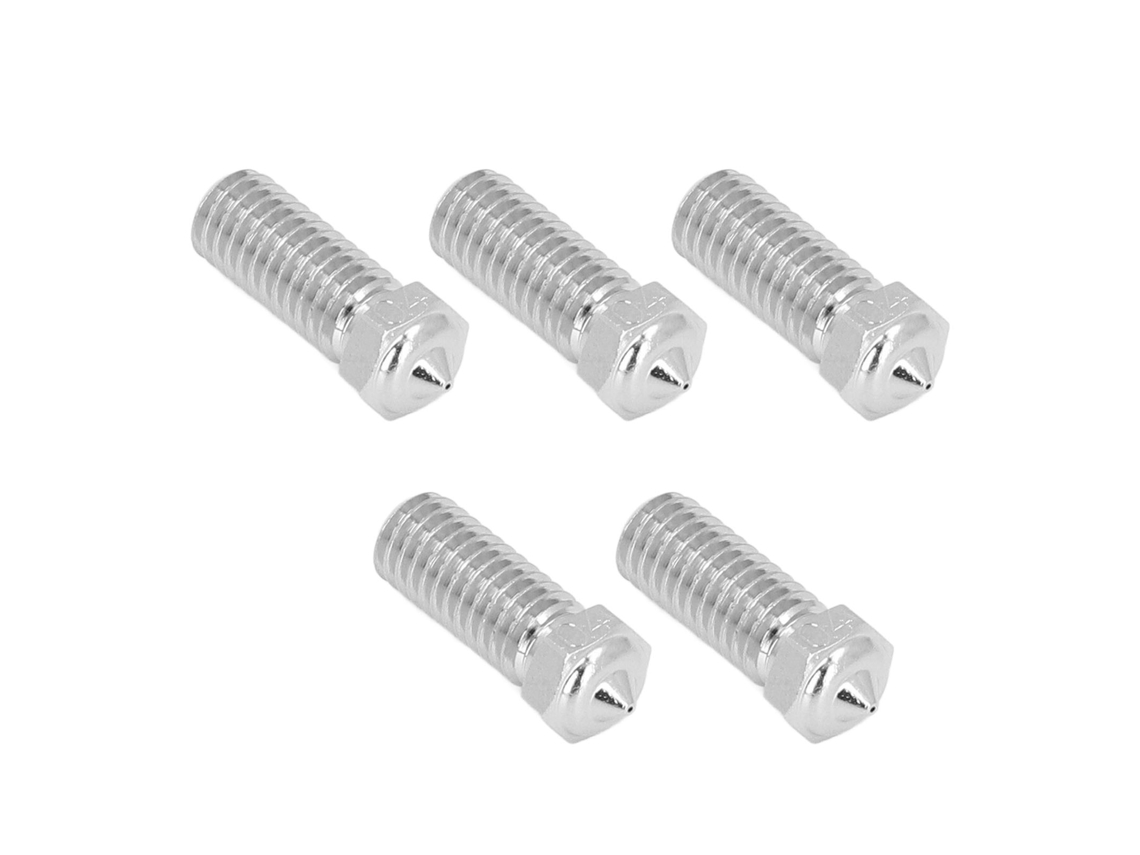 Kit De 5 Bicos Para Impressora 3d Cr Zr Cu 0.4mm 1.75mm Para Qidi X Maximum3 X Smart3 X Plus3