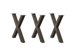 Dining Table Leg, Dining Table Legs Vidaxl Marrom Aço (70 X (72-73) Cm (80 Mm))