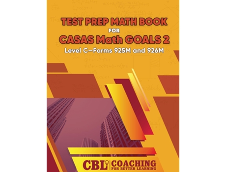 Livro Test Prep Math Book for CASAS Math GOALS 2 Level C-Forms 925M and 926M de Coaching For Better Learning (Inglês)