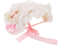 Chapéu De Sol Lolita De Aba Larga Com Faixa De Vime E Flores Para Mulheres, Proteção Uv.