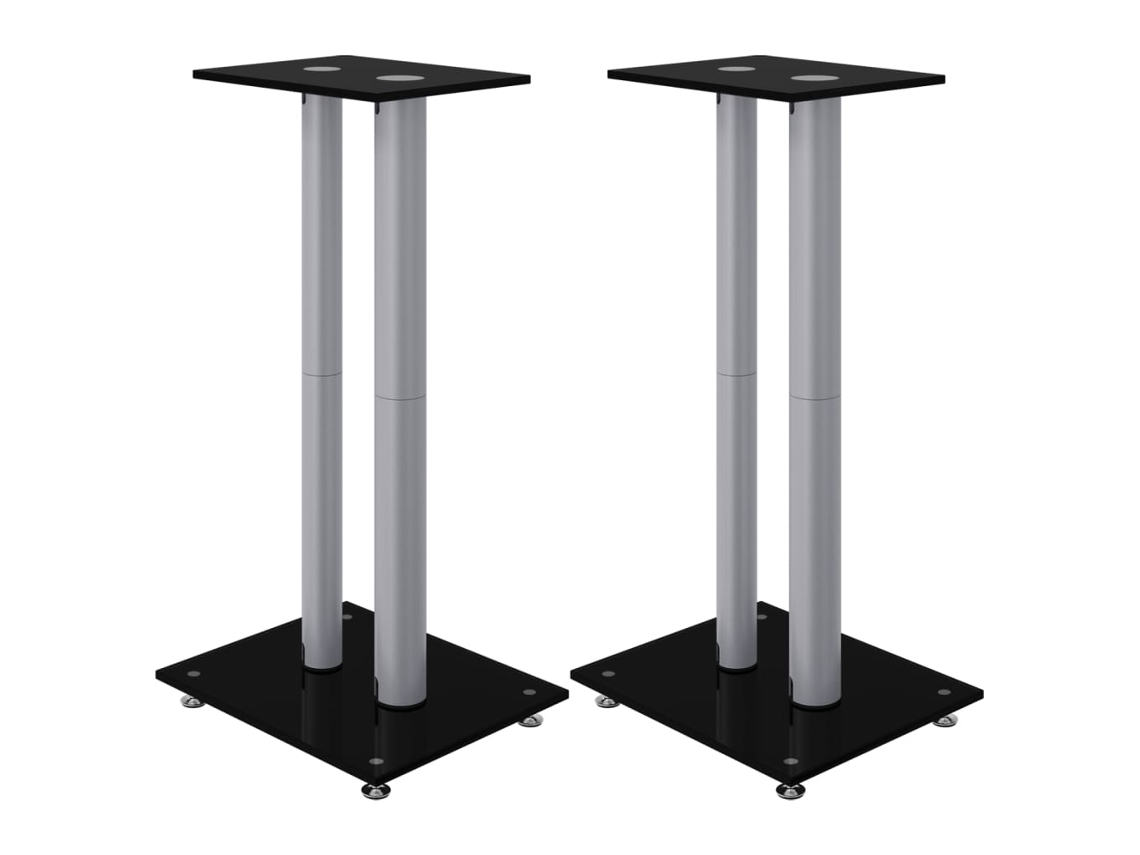 Speaker Stand, Speaker Stands Vidaxl Preto Alumínio