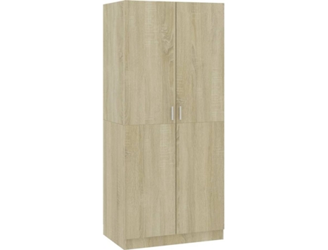 Roupeiro VIDAXL (Castanho Sonoma - Aglomerado de Madeira - 80x52x180 cm)