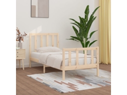 Estrutura De Cama 90 X 200 Cm Madeira Maciça