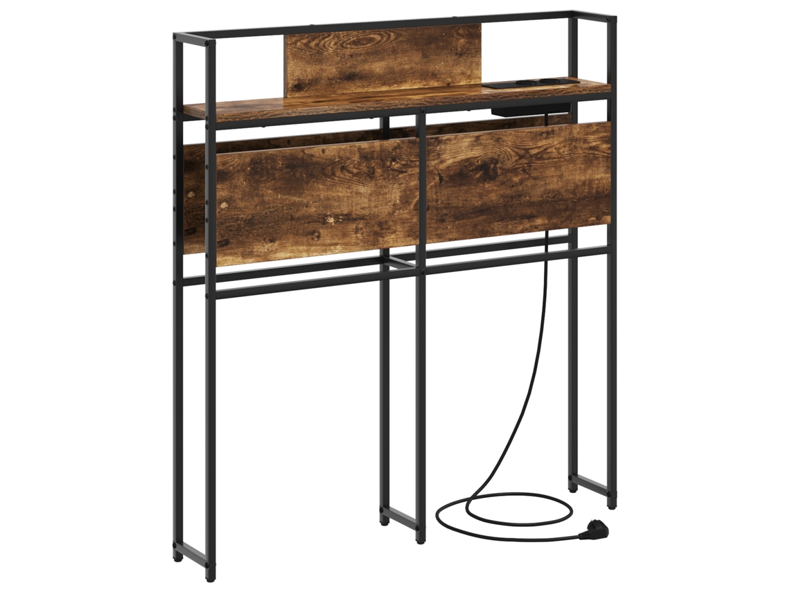 Conjunto 1 Cabeceira De Armazenamento Vidaxl Castanho Derivados De Madeira (98 Cm)