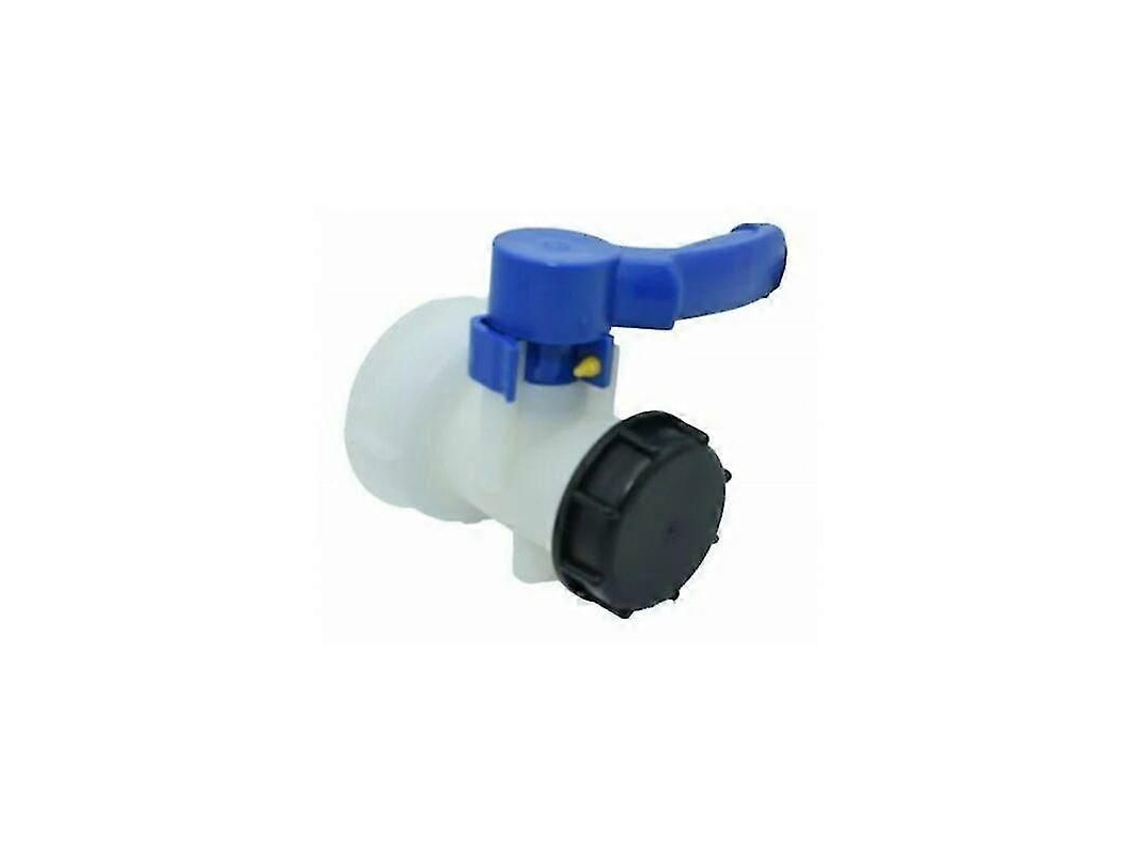 Válvula Butterfly Para Tanque Ibc 1000l Com Rosca S60x6 2 Polegadas Hdpe