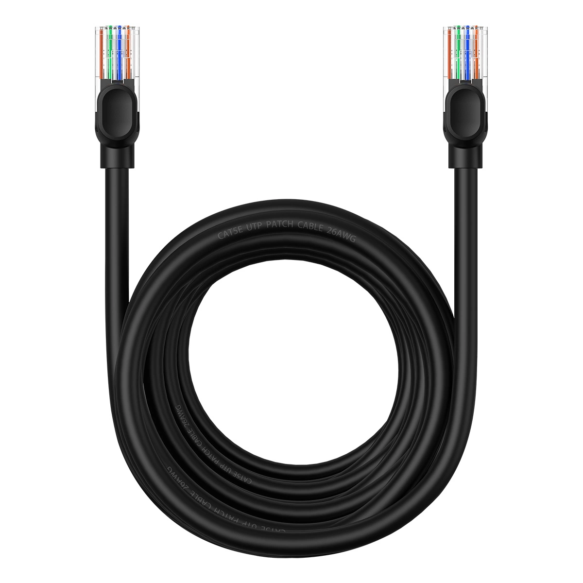 Cabo De Rede Ethernet Cat5 Baseus, 8 M (preto)