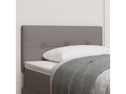 Cabeceira Led Com Botão, Acolchoada, Taupe, 80 Cm, Tecido Wsd32623 Lovely Home