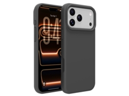 Capa Protetora Para Iphone 17 Pro, Preta, Com Design Minimalista.