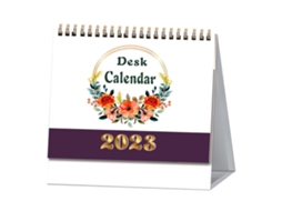 Calendário De Secretária Pequeno 2023, Válido Até Dezembro 2023, Calendário Colorido Mensal, Calendário Vertical 2023