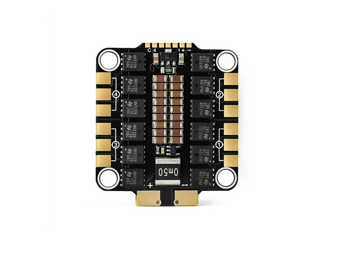 Controlador de Velocidade Brushless Hglrc Specter 60a Blheli_s 4 em 1, 30,5 X 30,5 Mm, 2 6s Dshot600 para Drones Rc de Corrida Fpv. MDUG