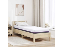Vidaxl Colchão De Espuma De Memória Médio 70 X 200 Cm Branco E Cinza