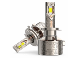 Lâmpada Led Para Farol Automóvel Redsea R36, Encaixe 9007, 270 W, 27000 Lm, 4 Tubos De Cobre, Champanhe Dourado
