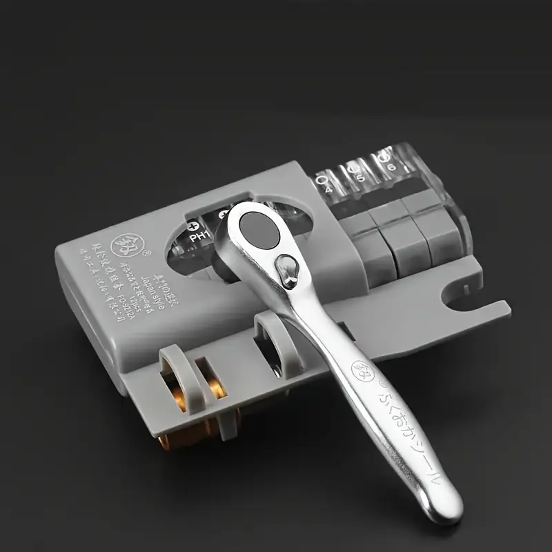 Mini Chave De Catraca Multifuncional Com Bits De Chave De Fenda Phillips De Formato Especial Para Bricolagem. Aquaforge