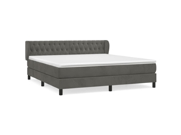 Box Spring Bed, Box Spring Beds Vidaxl Cinzeto Veludo (180 X 200 Cm)