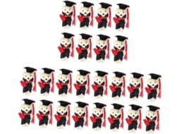 Conjunto De 24 Peças Decoração Para Formatura Bonecas Pequenas, Um